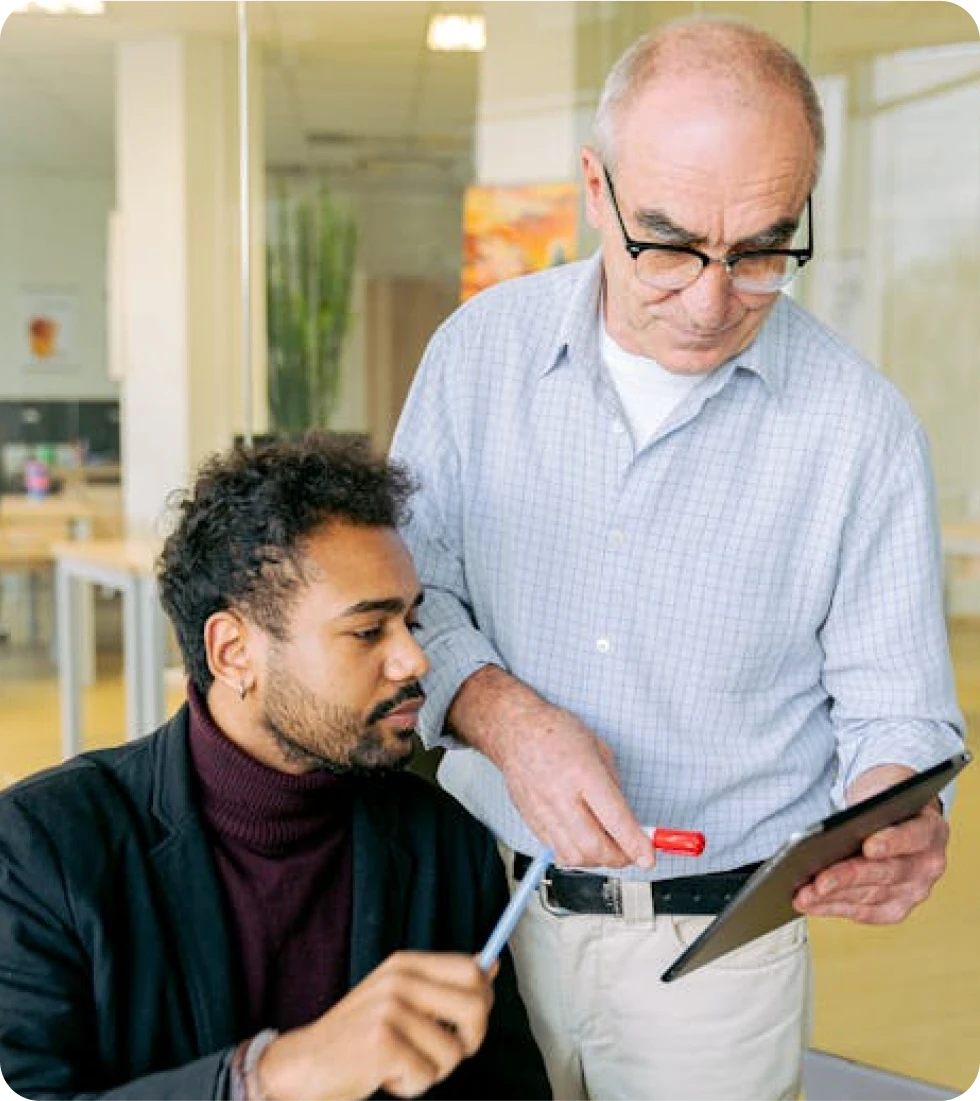Team working on applied AI